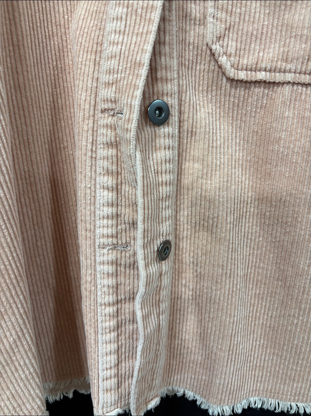Zara Blush Corduroy Shacket Jacket - Picture 3 of 4